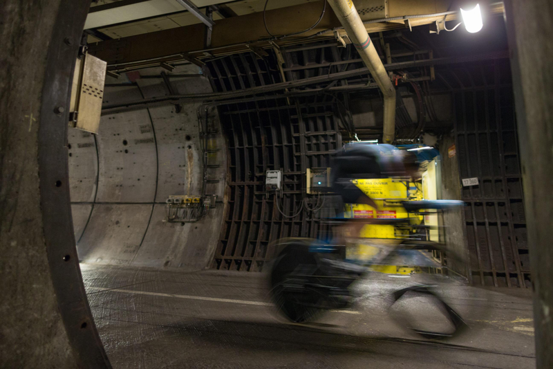 Illustration for article titled Meet The First Man To Bike Through The Channel Tunnel